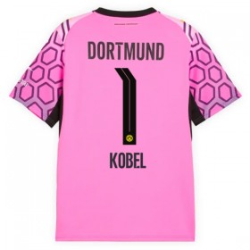 Koszulka Borussia Dortmund Kobel 1 Bramkarska Wyjazdowe 2026-27 Różowy Koszulki Piłkarskie Krótki Rękaw