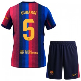 Koszulka FC Barcelona Cubarsi 5 Dziecięcy Domowe 2026-27 Koszulki Piłkarskie Krótki Rękaw