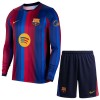 Koszulka FC Barcelona Dziecięcy Domowe 2026-27 Koszulki Piłkarskie Długi Rękaw