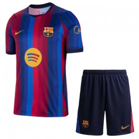 Koszulka FC Barcelona Dziecięcy Domowe 2026-27 Koszulki Piłkarskie Krótki Rękaw
