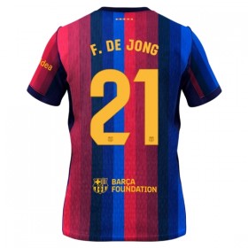 Koszulka FC Barcelona F. De Jong 21 Domowe 2026-27 Koszulki Piłkarskie Krótki Rękaw