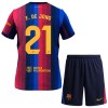 Koszulka FC Barcelona F. De Jong 21 Dziecięcy Domowe 2026-27 Koszulki Piłkarskie Krótki Rękaw Koszulka FC Barcelona F. De Jong 21 Dziecięcy Domowe 2026-27 Koszulki Piłkarskie Krótki Rękaw