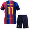 Koszulka FC Barcelona Raphinha 11 Dziecięcy Domowe 2026-27 Koszulki Piłkarskie Krótki Rękaw
