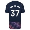 Koszulka Tottenham Hotspur Van De Ven 37 Dziecięcy Wyjazdowe 2026-27 Koszulki Piłkarskie Krótki Rękaw