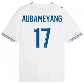 Koszulka Olympique Marsylia Aubameyang 17 Domowe 2026-27 Koszulki Piłkarskie Krótki Rękaw