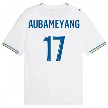 Koszulka Olympique Marsylia Aubameyang 17 Domowe 2026-27 Koszulki Piłkarskie Krótki Rękaw Koszulka Olympique Marsylia Aubameyang 17 Domowe 2026-27 Koszulki Piłkarskie Krótki Rękaw