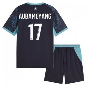 Koszulka Olympique Marsylia Aubameyang 17 Dziecięcy Wyjazdowe 2026-27 Koszulki Piłkarskie Krótki Rękaw
