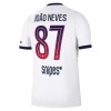 Koszulka Paris Saint-Germain Joao Neves 87 Wyjazdowe 2026-27 Koszulki Piłkarskie Krótki Rękaw