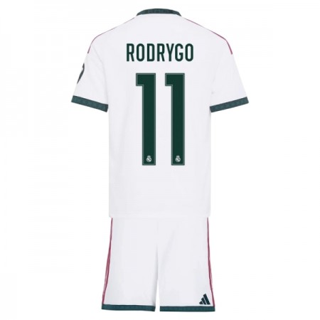 Koszulka Real Madryt Rodrygo 11 Dziecięcy Domowe 2026-27 Koszulki Piłkarskie Krótki Rękaw