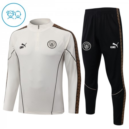 Manchester City Dziecięcy Treningowa 2026-27 Szary Kvarts-Dragkedja Manchester City Dziecięcy Treningowa 2026-27 Szary Kvarts-Dragkedja