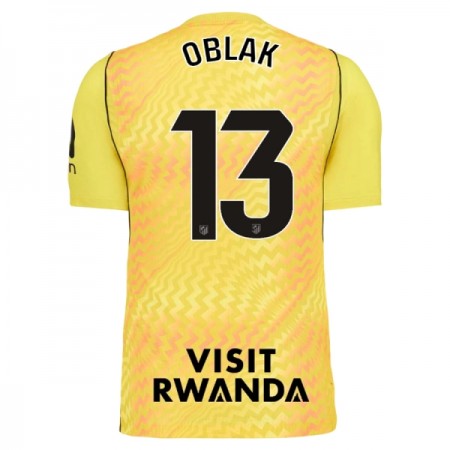 Koszulka Atlético Madryt Oblak 13 Bramkarska 2026-27 Żółty Koszulki Piłkarskie Krótki Rękaw