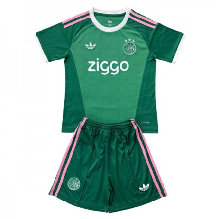 Koszulka Ajax Amsterdam Bramkarska Dziecięcy 2026-27 Zielony Koszulki Piłkarskie Krótki Rękaw