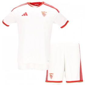 Koszulka Sevilla FC Dziecięcy Domowe 2026-27 Koszulki Piłkarskie Krótki Rękaw