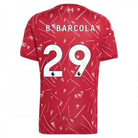 Koszulka Liverpool B. Barcola 29 Domowe 2026-27 Koszulki Piłkarskie Krótki Rękaw