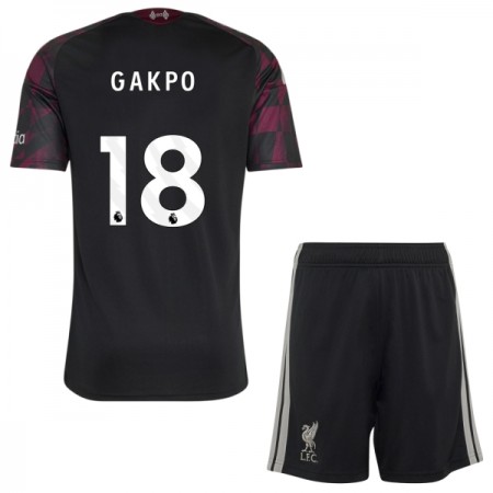 Koszulka Liverpool Gakpo 18 Dziecięcy Trzeci 2026-27 Koszulki Piłkarskie Krótki Rękaw